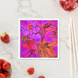 CROCUS-BLUME SERVIETTE