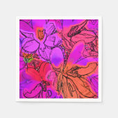 CROCUS-BLUME SERVIETTE (Vorderseite)