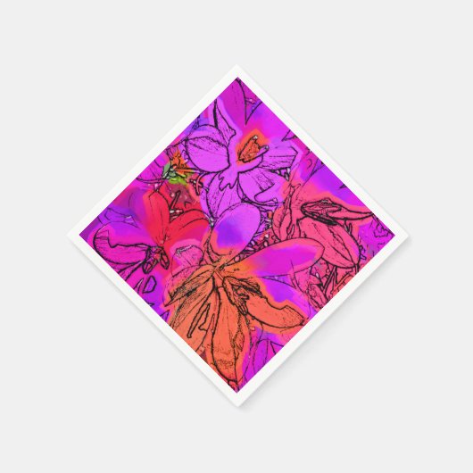 CROCUS-BLUME SERVIETTE (Ecke)