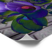 Crocus Cloud Pattern Poster (Ecke)