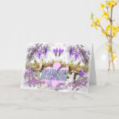 Crocus Congratulation Card Karte (Gelbe Blume)