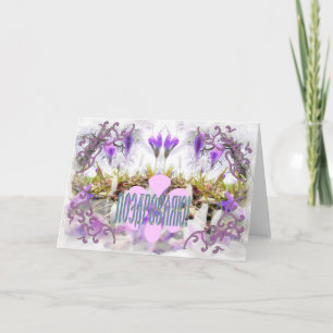 Crocus Congratulation Card Karte