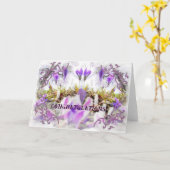 Crocus Congratulation Card Karte (Gelbe Blume)