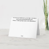 Crocus Congratulation Card Karte (Rückseite)