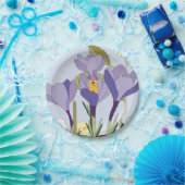 Crocus Fairy House Paper Plate Pappteller (Party)