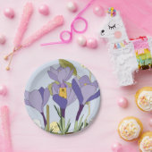 Crocus Fairy House Paper Plate Pappteller (Party)