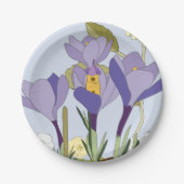 Crocus Fairy House Paper Plate Pappteller (Vorderseite)