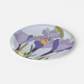 Crocus Fairy House Paper Plate Pappteller (Schrägansicht)
