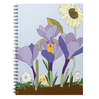 Crocus-Feenhäuschen-Notizbuch Notizblock