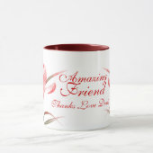 Crocus fine art "Phantastisch friend" red pink Tas Tasse (Zentrum)