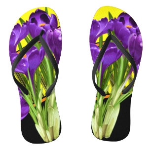 Crocus floral/geometrisch badesandalen