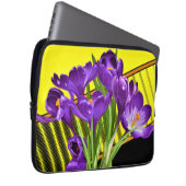Crocus floral/geometrisch laptopschutzhülle (Vorne Rechts)