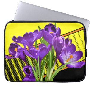 Crocus floral/geometrisch laptopschutzhülle