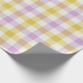 Crocus Gingham - Geschenkpapier (Ecke)