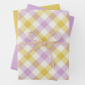 Crocus Gingham Geschenkpapier Set (Beispiel)
