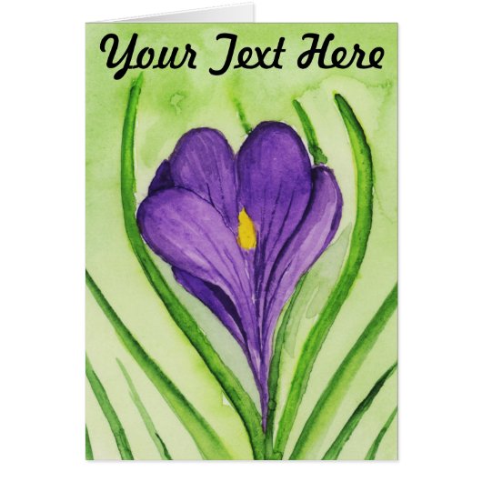 Crocus Greeting Card (Vorne)