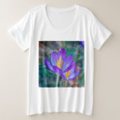 Crocus Große Größe T-Shirt (Design vorne)