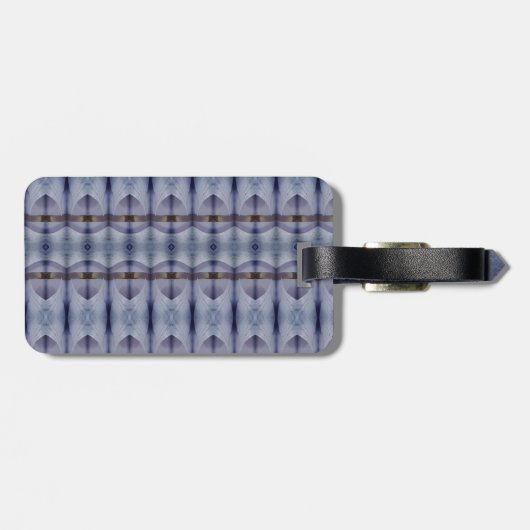 Crocus Ikat 2 Fog Gepäckanhänger (Rückseite horizontal)