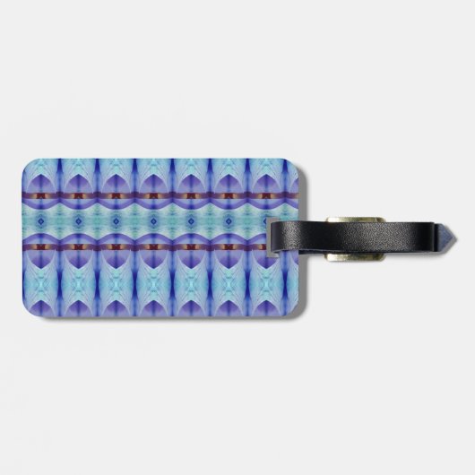 Crocus Ikat 2 Recoleta Gepäckanhänger (Rückseite horizontal)