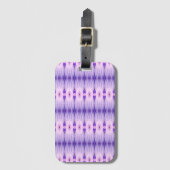 Crocus Ikat 5 Sangria Gepäckanhänger (Vorderseite Vertikal)