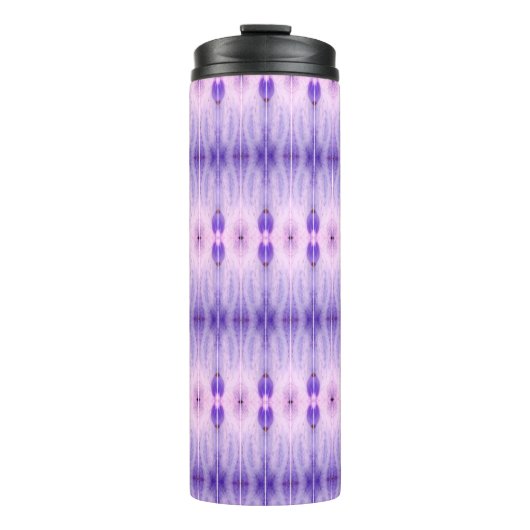 Crocus Ikat 5 Sangria Thermosbecher (Vorderseite)