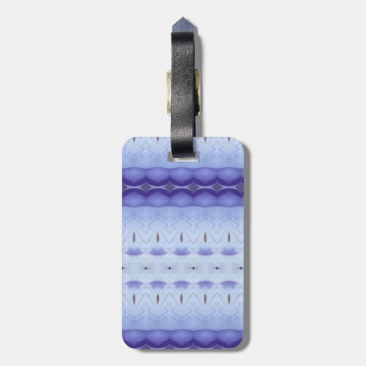 Crocus Ikat 6 Gepäckanhänger (Rückseite vertikal)