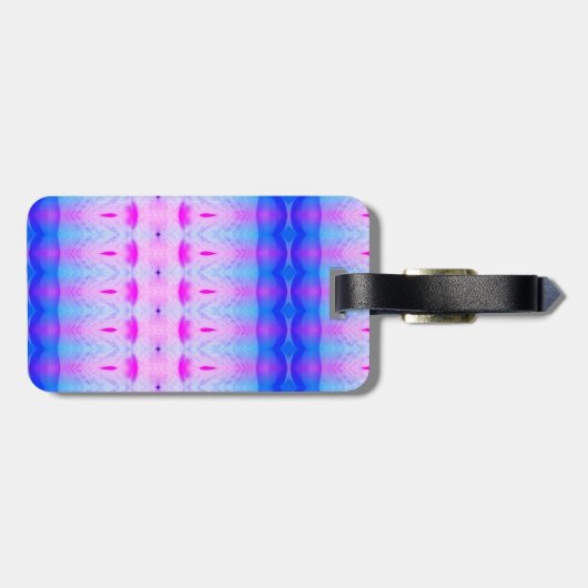 Crocus Ikat 6 Miami Gepäckanhänger (Rückseite horizontal)