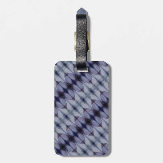 Crocus Ikat Fog Gepäckanhänger (Rückseite vertikal)