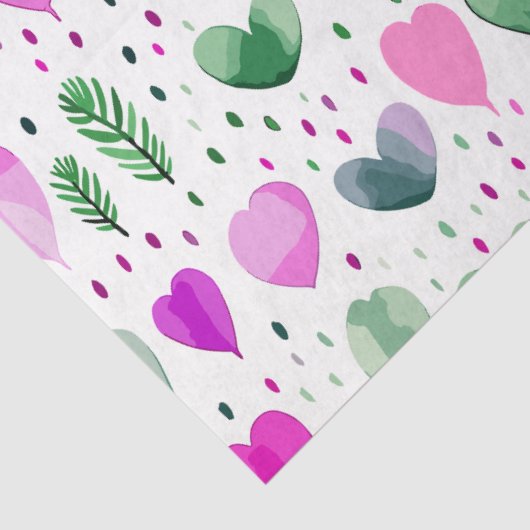 Crocus Large Hearts 2 Seidenpapier (Detail)