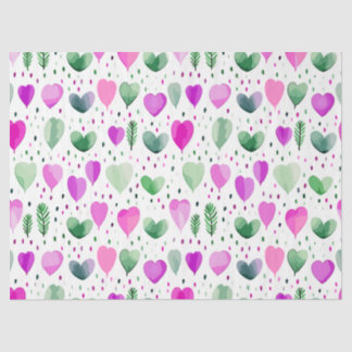 Crocus Large Hearts 2 Seidenpapier