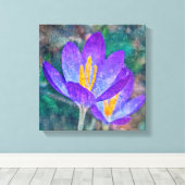 Crocus Leinwanddruck (Insitu (Holzboden))