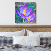 Crocus Leinwanddruck (Insitu (Schlafzimmer))