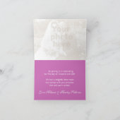 Crocus lila Blume Hochzeit danke Karte (Innenseite)