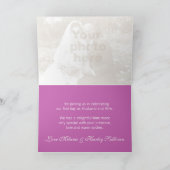 Crocus lila Blume Hochzeit danke Karte (Innenseite)