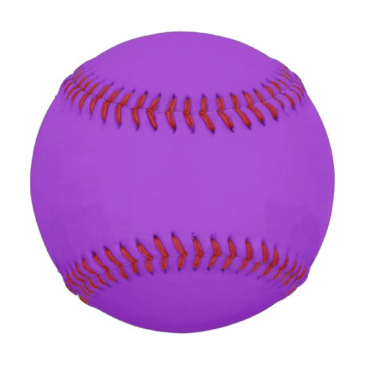 Crocus Lila Solid Color Baseball (Rückseite)