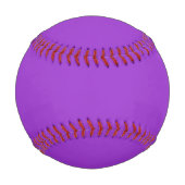 Crocus Lila Solid Color Baseball (Vorderseite)