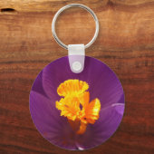 Crocus makro ~ Schlüsselanhänger (Vorderseite)