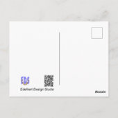 Crocus Nah-Up-DIY-Postkarte Postkarte (Rückseite)