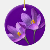 Crocus Ornament Purple Flowers Dekoration (Hinten)