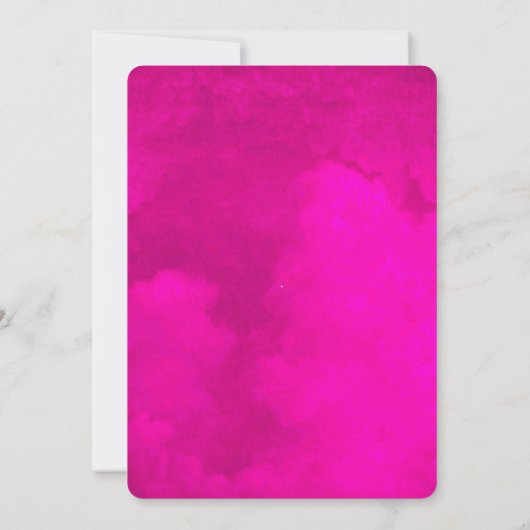 Crocus rosa Pfauenweihnachtskarte Einladung (Rückseite)