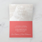 Crocus rosa rote Hochzeit danke Karte (Innenseite)