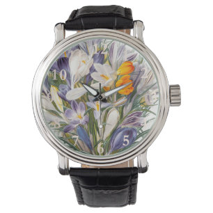 Crocus Spring Blume Florenz Armbanduhr