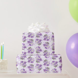 Crocus Spring Floral Pattern Geschenkpapier