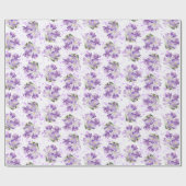 Crocus Spring Floral Pattern Geschenkpapier (Flach)