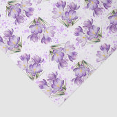 Crocus Spring Floral Pattern Seidenpapier (Detail)
