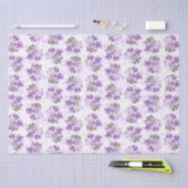 Crocus Spring Floral Pattern Seidenpapier (Handwerk)