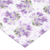 Crocus Spring Floral Pattern Tischdecke (Schrägansicht)