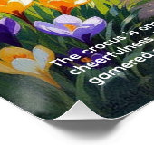 Crocus Symbolism Poster (Ecke)