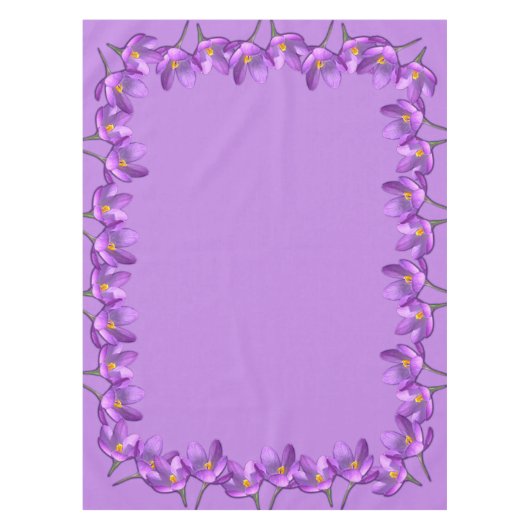 Crocus Tablecloth Osterfeige Blume Crocus Tableclo Tischdecke (Vorderseite)