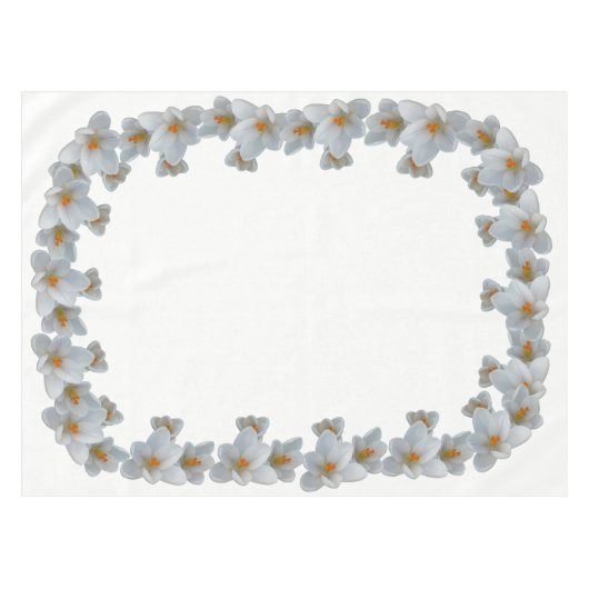 Crocus Tablecloth Osterfeige Blume Crocus Tableclo Tischdecke (Vorderseite (Horizontal))
